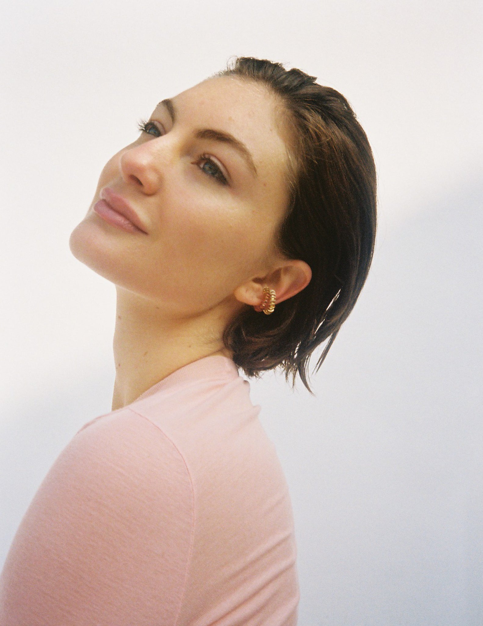 Swirl Ear Cuff Orient Red