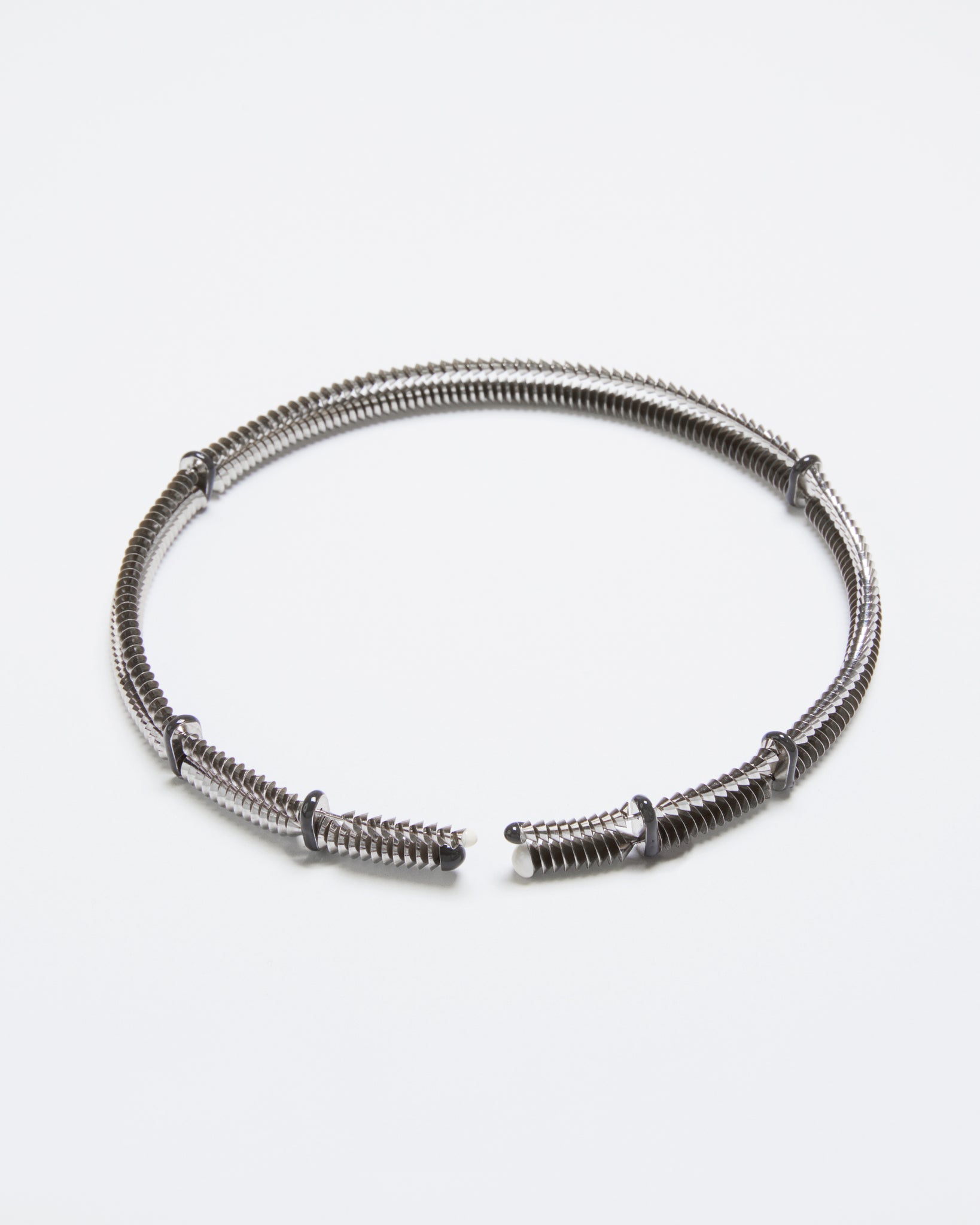 Double Necklace Grey